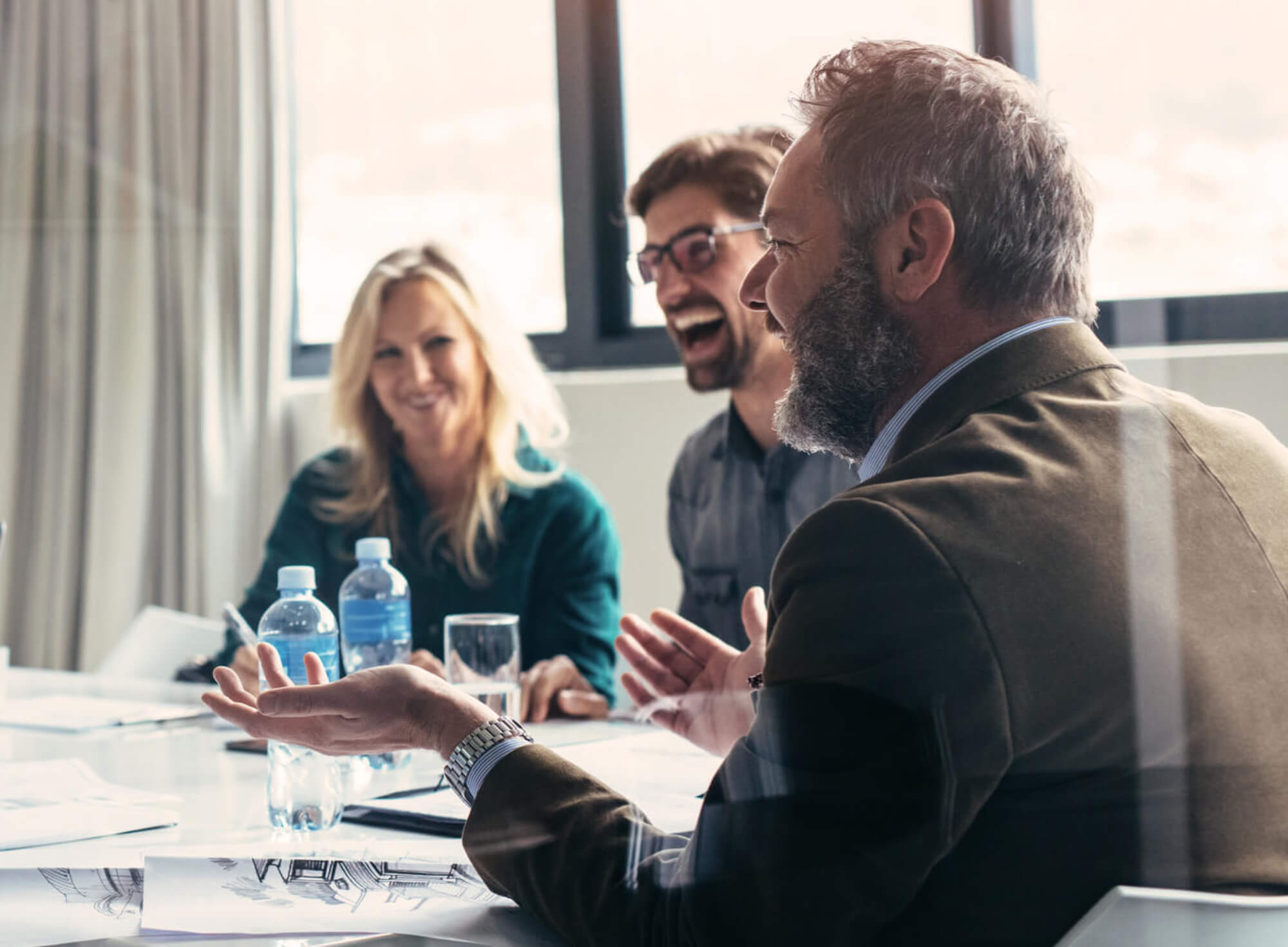 People in a meeting